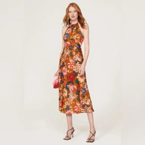 Astr The Label Talitha Floral Halter Maxi Dress M - Picture 1 of 8