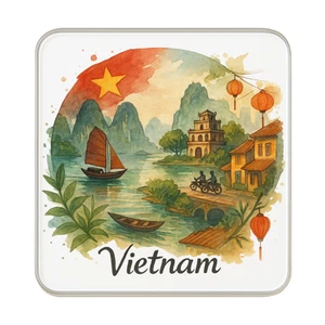Imán de nevera Vietnam | Recuerdo de viaje regalo coleccionable - Imagen 1 de 5