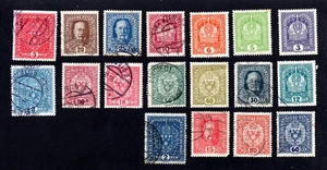 Austria 1916-17 group of stamps Mi#185-199+200+204+209 MNH/used CV=10.5$ - Picture 1 of 2