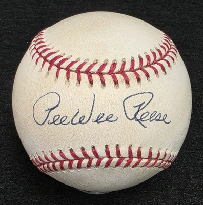 Béisbol Oficial MLB Firmado PEE WEE REESE-SALÓN DE LA FAMA-BROOKLYN DODGERS-JSA Foto 1 de 4