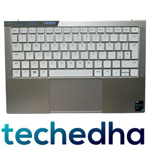 Razer Book 13 RZ09-0357 Palmrest Handrest Touchpad Top Case UK Keyboard SILVER - Picture 1 of 2