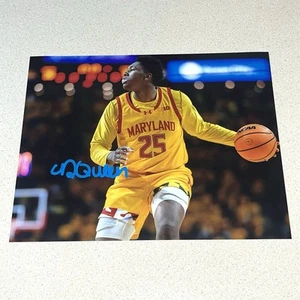 DERIK QUEEN ATLANTA HAWKS autographed signed 8X10 MARYLAND TERPS NBA DRAFT - Picture 1 of 1