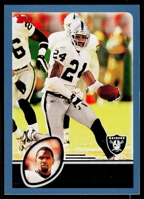 Charles Woodson, 2003 Topps, #184, Oakland Raiders, - Image 1 of 2