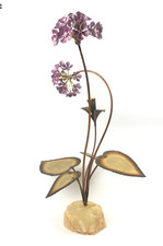 MCM Enameled Torch Cut Flower Sculpture