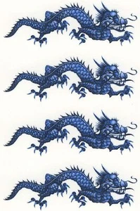 Calcomanías de cerámica para tobogán acuático Blue Willow Dragon Select-A-Size - Imagen 1 de 3
