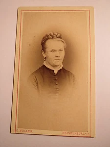 Brandenburg a. H. - Auguste Bliss geb. Bleicke - 1854 Br. - 1940 Teupitz / CDV - Picture 1 of 3