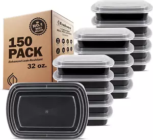 Bento Box Meal Prep Container, 32, 1-Compartment, 150-Pack, 32 Ounce - Picture 1 of 1