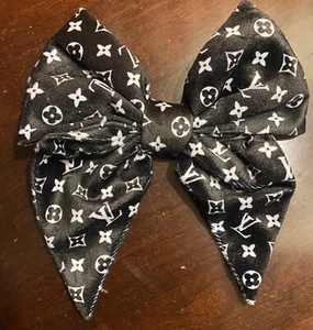 Black Dog Puppy Pet Bow Ribbon - Picture 1 of 3