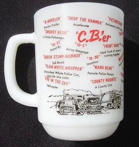 Fire King CB'er Mug Truckers Exc Cond - Picture 1 of 4
