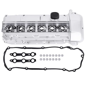 Aluminum Engine Valve Cover + Gasket For BMW M54 E46 325Ci 325i 330i 525i X3 X5 - Picture 1 of 9