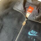 1980s Nike Air Leather Black Zip Jacket