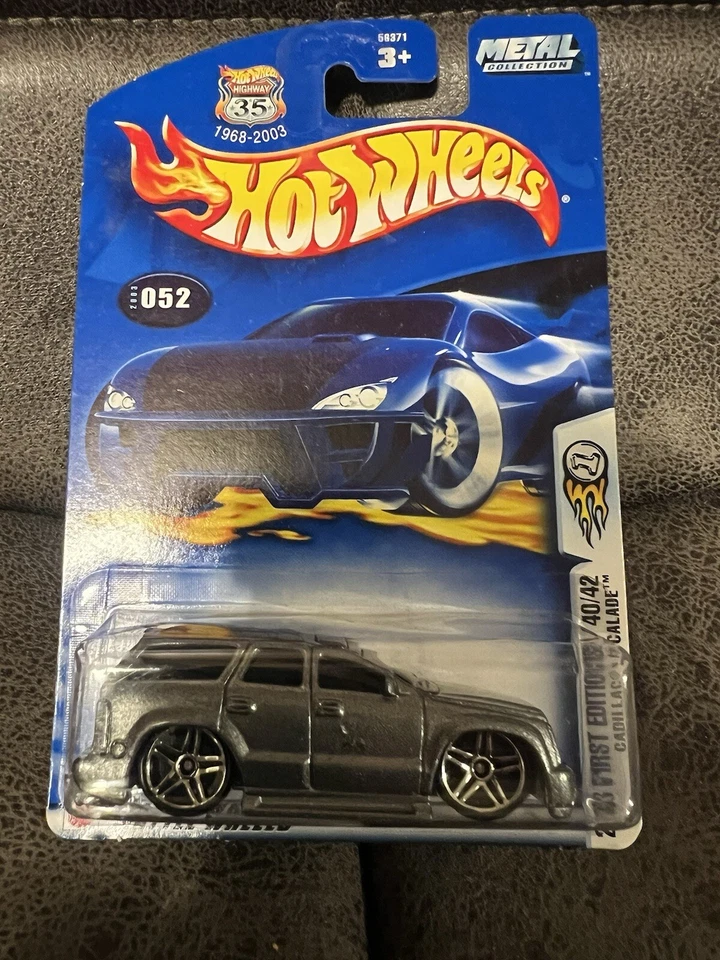 Cadillac Escalade 2003 Hot Wheels #52 primeras ediciones 40/42 gris con cromo Pr5 Sp Foto 1 de 4