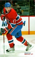 Dustin Boyd 2010-11 Montreal Canadiens Postcard