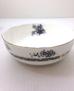 Black Grade Geschirr Geschirr Schale Goldrand schwarz-weiß floral - Bild 1 von 12