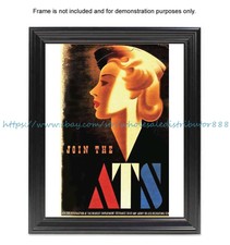 office wall WWII propaganda war poster ATS - British 8x10" print