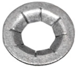 100 1/4" Stud Flat Push-On Retainer 17/32" O.D. Zinc - Foto 1 di 3