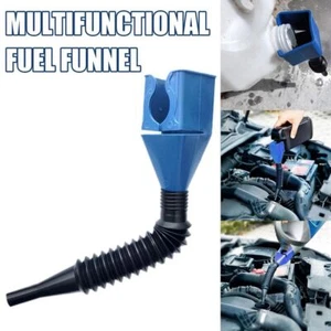 Car Motorcycle Plastic Refueling Gasoline Engine Oil Funnel Filter TransferTool - Picture 1 of 9