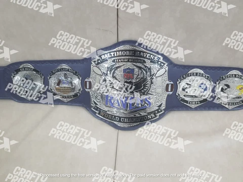 Baltimore Ravens NFL Championship Belt Cover