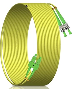 Cavo patch interno in fibra ottica 30 m/99 piedi lc/upc a ST/APC SM DX LSZH 3,0 mm - Foto 1 di 1