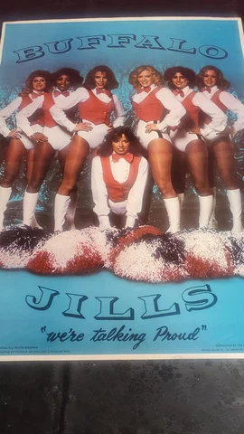 1980 Buffalo Jills Poster 18.5x24.5" - Vintage & Rare Cover