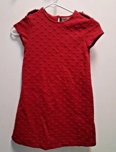 Zara Girls Dress Red Size 8 Soft Collection Dress Size 8 - Picture 1 of 4