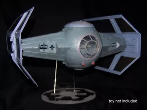 acrylic display stand for Hasbro POTF Darth Vader Tie Fighter Star wars - Picture 1 of 5