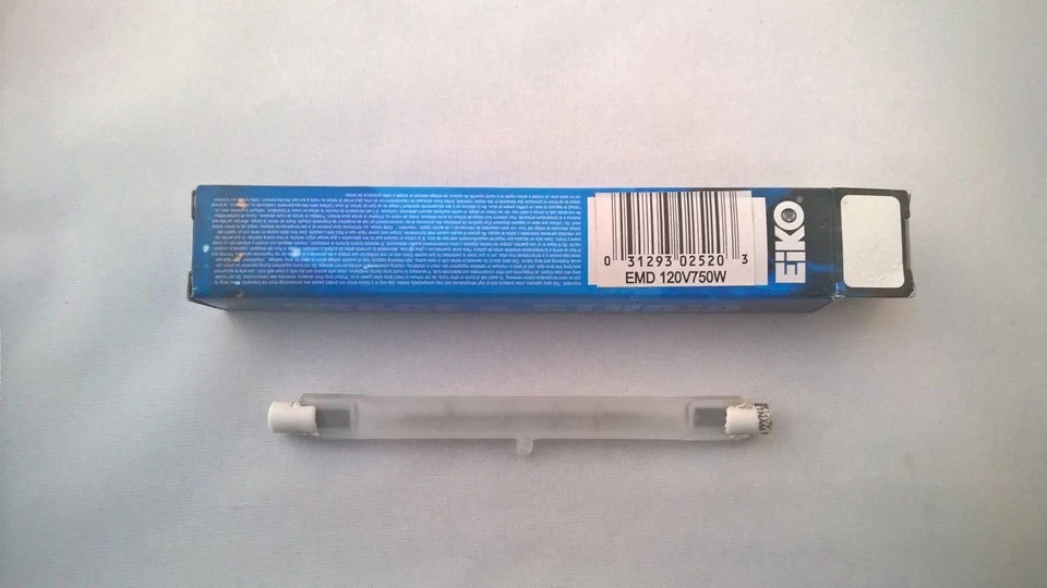 Lámpara halógena de cuarzo esmerilado EMD EIKO 750W 120V Foto 1 de 1