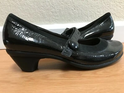 Venta al por menor $150 NAOT Israel Mary Jane NEGRO zapatos de charol talla 41 EE. UU. 10 Foto 1 de 4