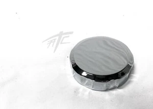 CHROME SMOOTH FRONT BRAKE RESERVOIR CAP FOR 2004-2015 KAWASAKI NINJA ZX10R - Picture 1 of 3