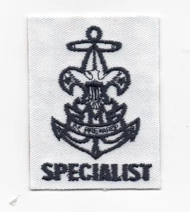 Posición Especialista Sea Scout, Azul sobre Blanco, Espalda "BSA 2010", ¡Como Nueva! - Imagen 1 de 1