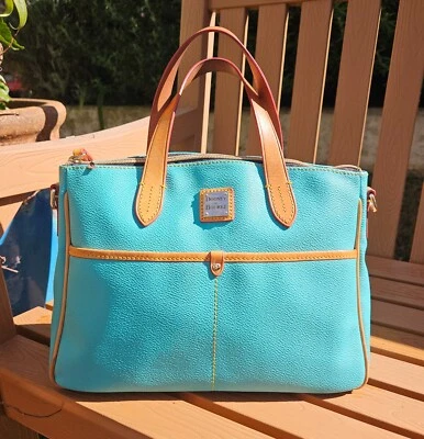 Bolso de mano/asa superior DOONEY & BOURKE Carley Daniela Sea Foam azul guijarros Foto 1 de 4