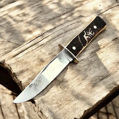 Vintage Colonial Prov USA Hunter Fixed Blade Dagger Hunting Knife - Image 1 of 4