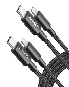 Anker Nylon USB-C to Lightning Fast Charging Cable MFi Certified for iPhone 13 - Picture 1 of 7