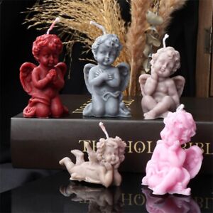 Angel Candle Silicone Mold Cute Winged Angel Resin Mold DIY Cake Chocolate Mould