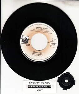 FRANKIE VALLI Swearin' To God & Why? 7" 45 rpm record NEW + juke box title strip - Picture 1 of 1