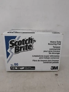 Scotch-brite Commercial Heavy-Duty Scouring Pad, Green, 6 x 9, 1 Dozen (MMM86) - Picture 1 of 5