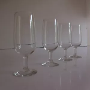 4 Führungen Links Champagner aus Glas Art Déco Design Xx PN Frankreich - Imagen 1 de 12