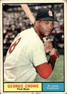 GEORGE CROWE 1961 Topps #52 BUY ANY 2 ITEMS FOR 50% OFF   B219R3S1P72