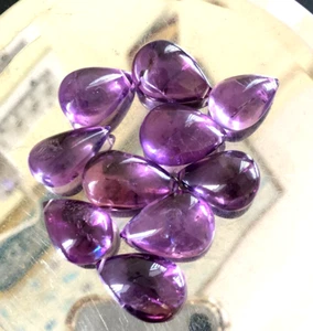 154.95 Cts Natural Purple Amethyst Drilled Cabochon Brazilian Amethyst Gemstone - Picture 1 of 2