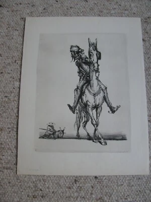 A Paul Weber Don Quijote Lithographie  (E 235) - Bild 1 von 4