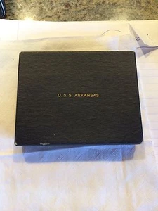 WW1 WW2 USS Arkansas Arky Playing Cards VG Original Navy Battleship BB-33 - Picture 1 of 6