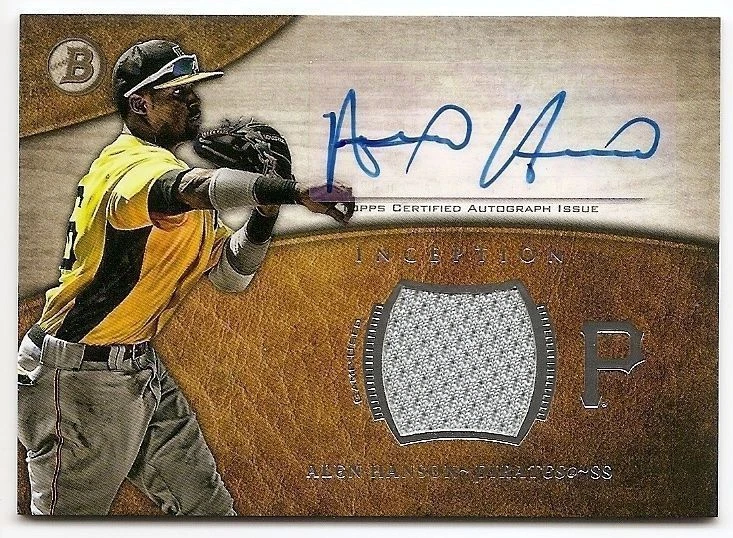2014 BOWMAN INCEPTION AUTOGRAPH JERSEY Alen Hanson #ARAH - Image 1 of 1