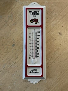 TERMÓMETRO DE METAL MASSEY-HARRIS 44 DE COLECCIÓN Ventas y Servicio - EE. UU. - Imagen 1 de 7