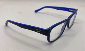 SOLO MARCOS DE GAFAS RAY-BAN RB5268 NEGRO/AZUL BORDE COMPLETO 50-17-135 - Imagen 1 de 7