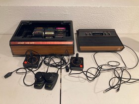 Vintag Atari CX-2600 Switch Gaming Console W/ Games & Game Center Bundle