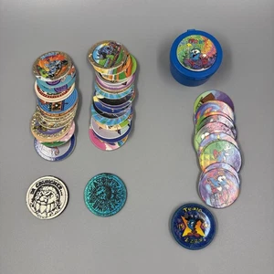Official Pog Brand Set Of 2 Slammers & 30+ Pogs Bonus Olympic 1996 Team Izzy Set - Picture 1 of 8