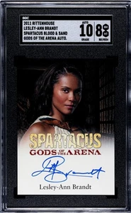 2011 Spartacus Blood & Sand GOTA Lesley-Ann Brandt Naevia Lucifer SGC 8 Auto 10 - Picture 1 of 2
