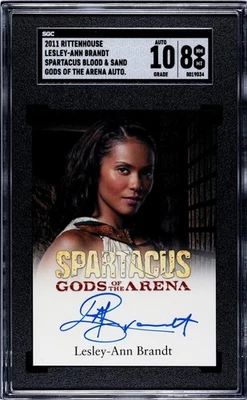 2011 Spartacus Blood & Sand GOTA Lesley-Ann Brandt Naevia Lucifer SGC 8 Auto 10 - Image 1 of 2
