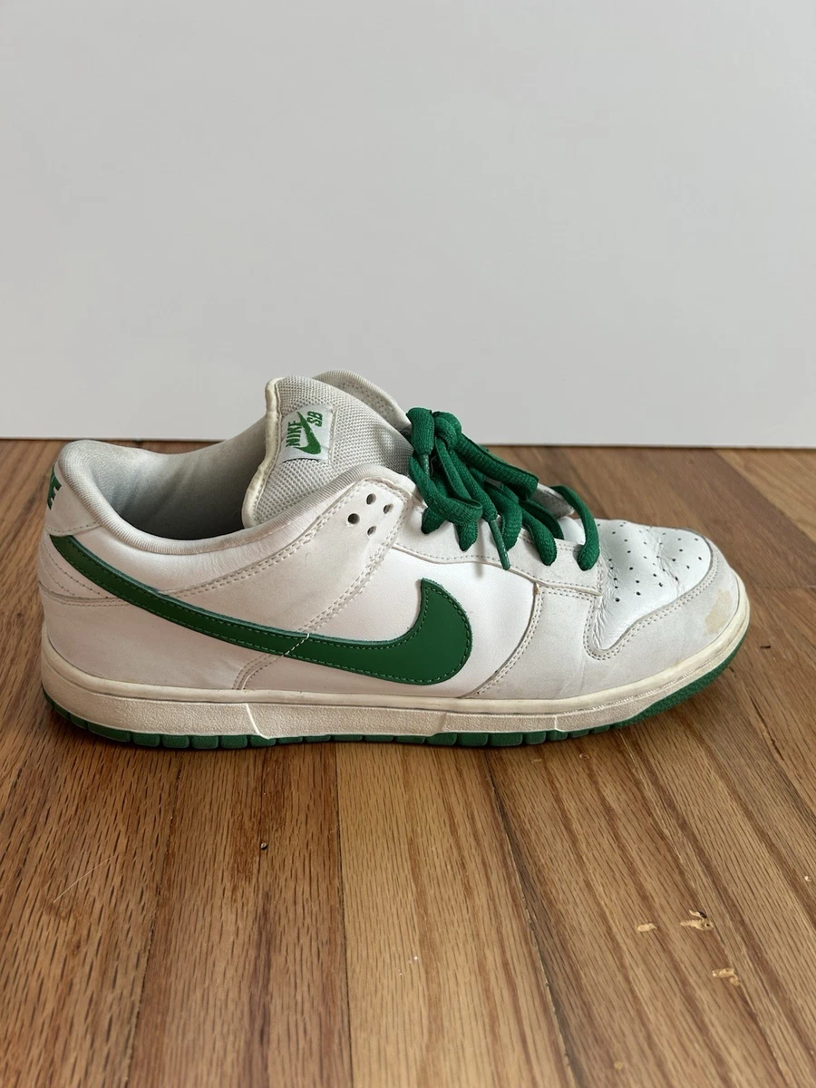 Nike Dunk Pro SB Low White Classic Green | eBay