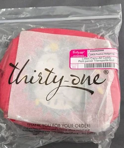 Thirty-One Littles Carry All Caddy Festive Hedgehog New - Picture 1 of 4